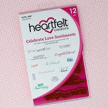 Celebrate Love Sentiments stempelset