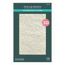 Spellbinders 3 D embossing folder -Scenic Poinsettias