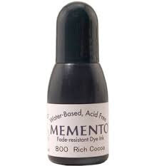 Reinker voor de Memento Tsukineko Rich Cocoa &ndash; 15ml navulling in klassiek donkerbruin