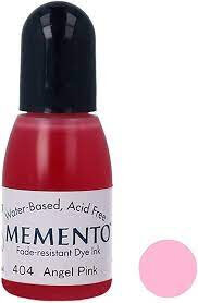 Reinker voor de Memento Tsukineko Angel Pink &ndash; 15ml zachte roze navulinkt