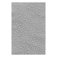 Spellbinders 3D embossing folder -Furry of Snowflakes