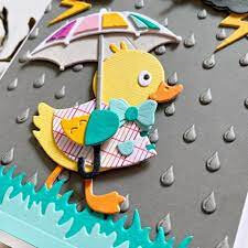 Spellbinders 3 D Embossing folder - Raindrops