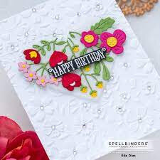 Spellbinders 3 D Embossing folder - Flower Frenzy