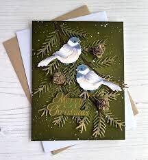 Hemlock Cones & Chickadee snijmal &ndash; Natuurlijke bosdetails van Spellbinders Susan's Garden