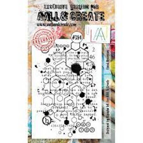 AALL &amp; Create Clear Stamp &ndash; Lined Hexagons