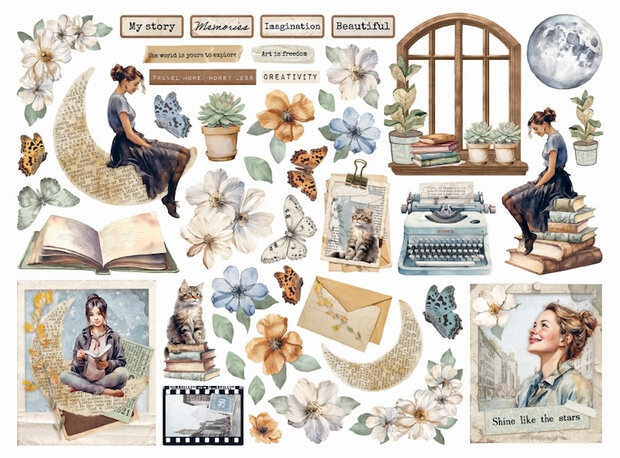 Stamperia Chipboard Die Cuts &ndash; Secret Diary