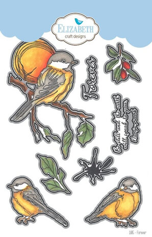 Elizabeth craft designs clearstamp en outline die forever
