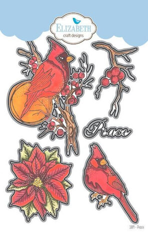 Elizabeth Craft Design stempel en die set peace