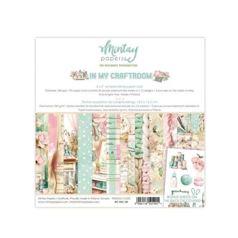 Mintay Papers Paper Pad &ndash; In My Craftroom 6x643