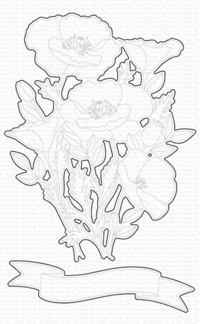 Wild Poppy&rsquo;s bundel kopen &ndash; MFT stempel en snijmal met 10% korting