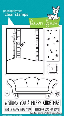 Lawn Fawn Window Scene: Winter