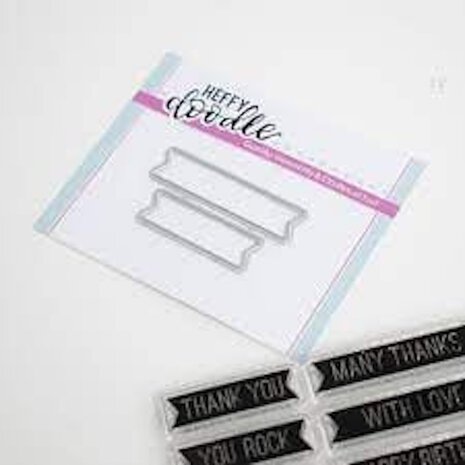 Heffy Doodle Bold Banner Sentiments bundel