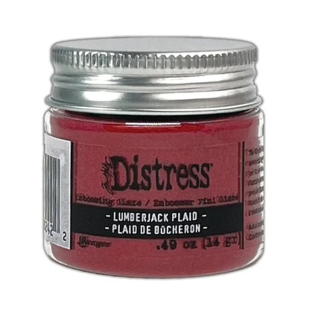 Magische kerstglans met Tim Holtz Distress Embossing Glaze Lumberjack Plaid Artikel 4 van 4