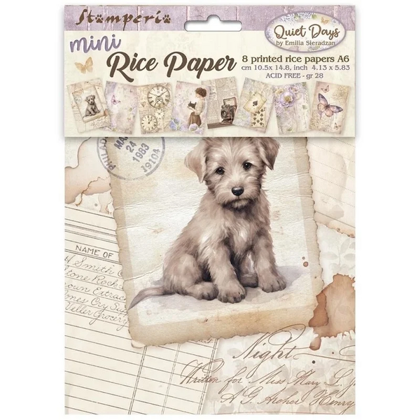 🌿 Quiet Days A6 Mini Rice Paper &ndash; Stamperia 