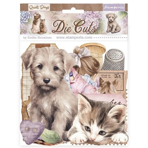   die cuts - Quiet Days-  Assorted (36pcs) &ndash; Stamperia 