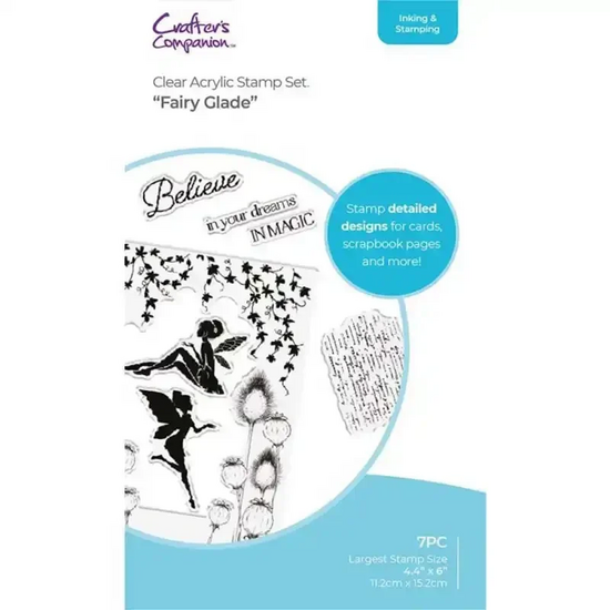 Fairy Glade stempelset &ndash; magische acryl stempels voor sprookjesprojecten