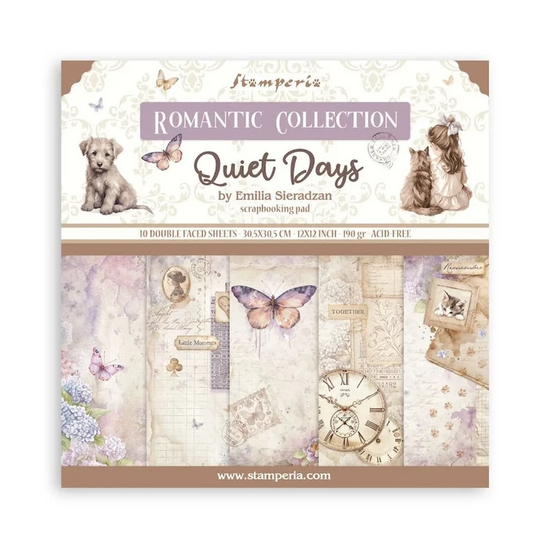   🌸 Stamperia 12x12 Inch Paper Pack &ndash; Quiet Days (30,5 x 30,5 cm)
