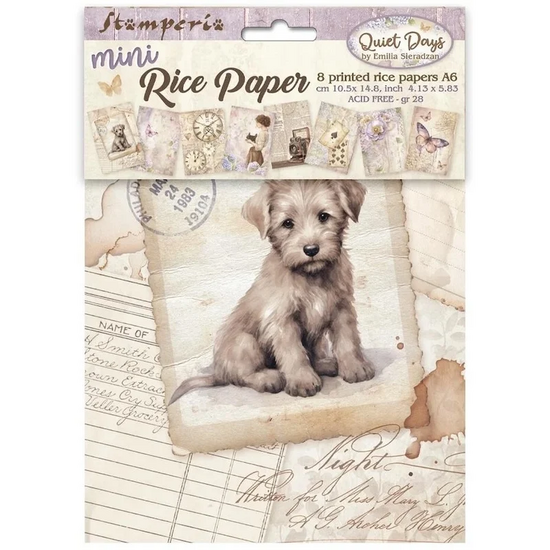 🌿 Quiet Days A6 Mini Rice Paper &ndash; Stamperia 
