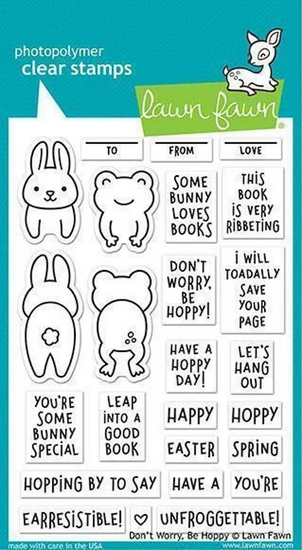 Lawn Fawn Don t  Worry, Be Happy bundel kopen &ndash; stempels + snijmallen vol vrolijke sprongen