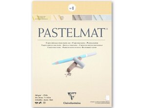 Clairefontaine Pastelmat 18 x 24 cm – 12 bladen in buttercup, maize, dark grey & light grey, 360 grams