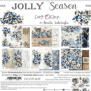  Paper Pad 8x8" - Jolly Season - Craft o Clock 