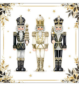 ROYAL NUTCRACKERS – KERSTSERVETTEN MET EEN KLASSIEK SPEELS RANDJE