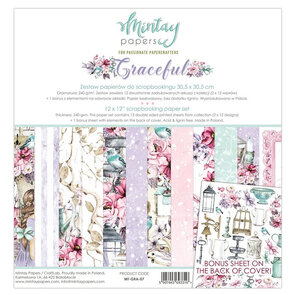  Paper Pad 12x12" - Graceful - Mintay papers 