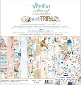  Paper Pad 12x12" - Next Trip - Mintay Papers 