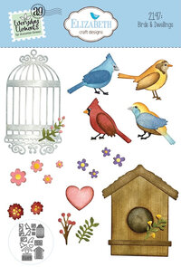 Elizabeth Craft Designs snijmal Birds & Dwellings kopen – vogels en huisjes snijmal