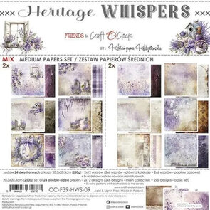  Paper Pad 8x8" - Mix Media - Heritage Whispers -  Craft O’Clock