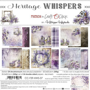 Paper Pad 8x8" - Heritage Whispers - Craft O’Clock 