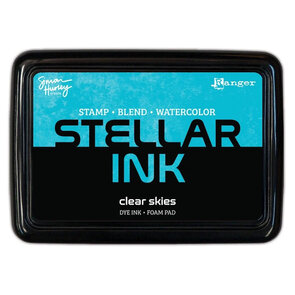  stempel inktpad - Dye inkt - Clear Skies- simon hurley foam pad