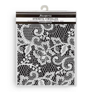 Stamperia Quiet Days Thick Stencil Floral Lace