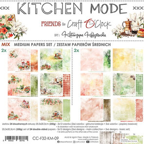  Paper Pad 8x8" - Mix Media  – Kitchen Mode - Craft O’Clock 
