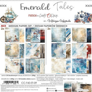  Paper Pad 8x8" - Emerald Tales – Craft O’Clock