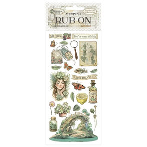 Rub on sticker decoratie – Herbarium Silvae Bridge