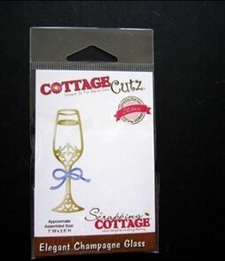Cottage Cutz snijmal Elegant Champagne Glass