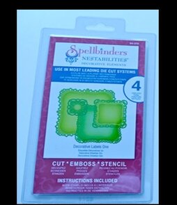 Decorative Label One snijmal