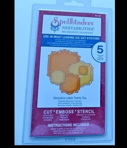 Spellbinders Nestabilities Dies Decorative Labels 22