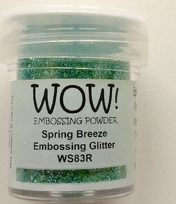 WOW! Embossing Poeder Spring Breeze WS83R – Fris Lichtblauw Glans Effect