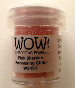 WOW Embossingpoeder Pink Sherbert WS45R kopen | Lichtroze glitter embossingpoeder