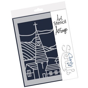 Clarity stencil CHURCH A5
