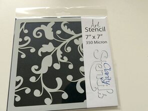 Clarity stencil OCEAN SWIRL 7" X 7"