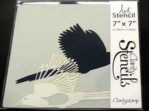 Clarity stencil MAGPIE 1 7" X 7"
