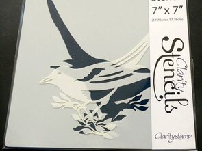 Clarity stencil MAGPIE 2 7" X 7"