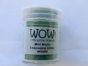 WOW Embossingpoeder Mint Mojito WS60R kopen | Lichtgroen glitter embossingpoeder