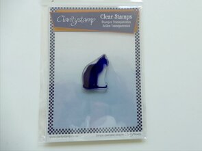 Clarity stamp zittende kat stempelset
