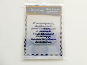 Clarity stamp o little town of Bethlehem tekst stempel