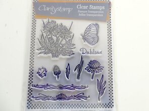 Claritystamp Dahlias – sierlijk en bloemrijk ontwerp