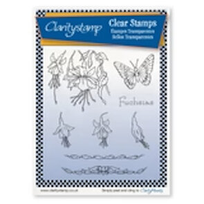 FLORAL COLLECTION - FUCHSIAS UNMOUNTED A5 STAMP SET
